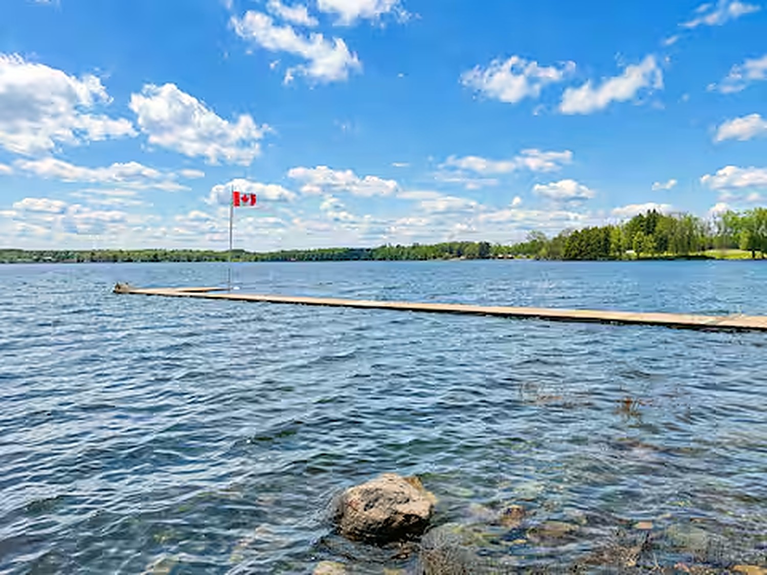 Dock with flag