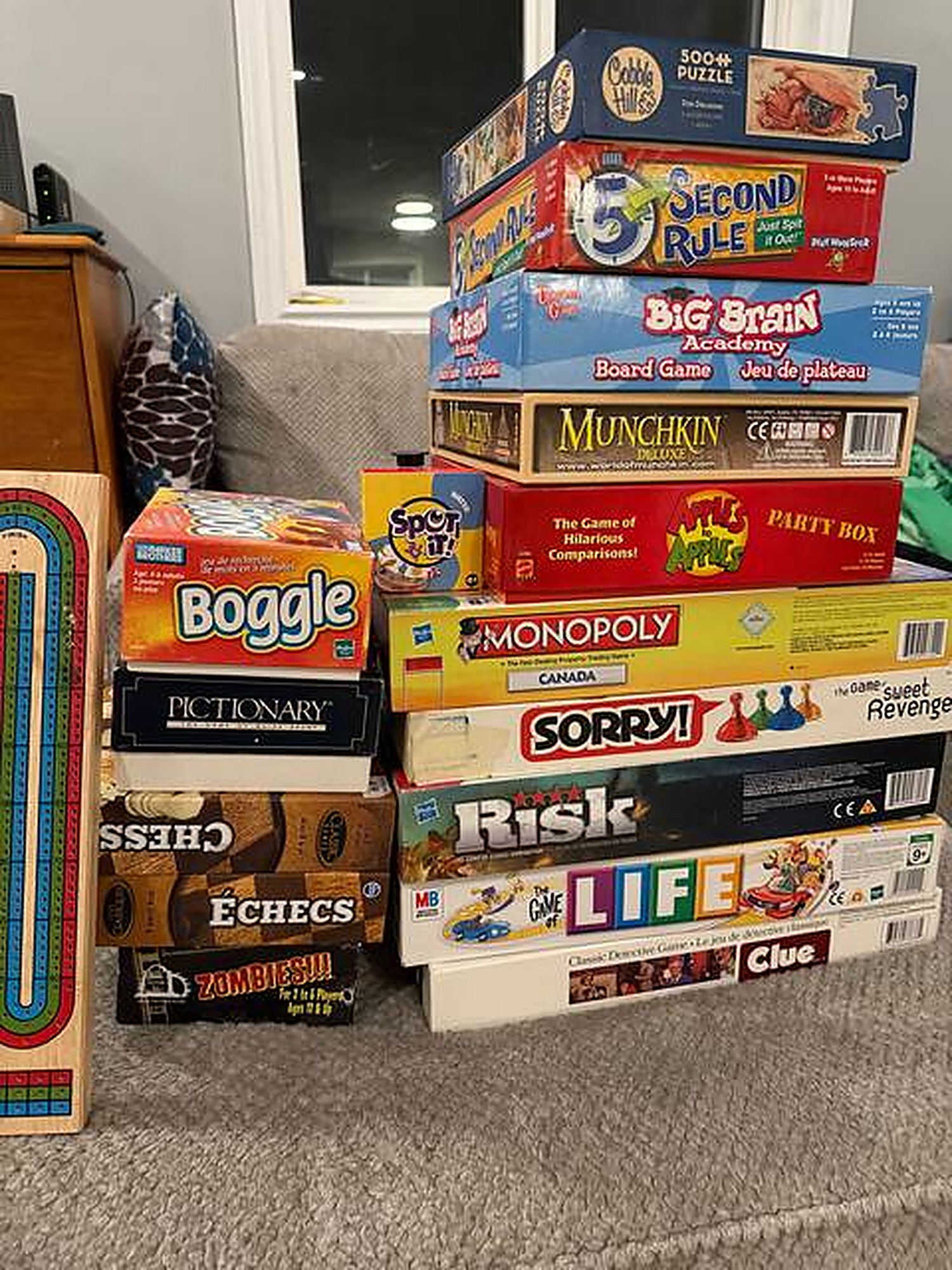 Board game stack