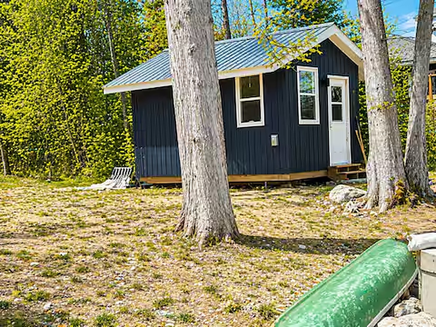 Bunkie and canoe