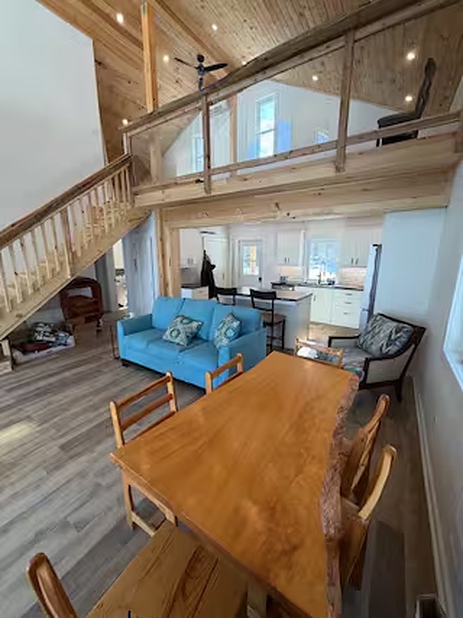 Open plan overhead
