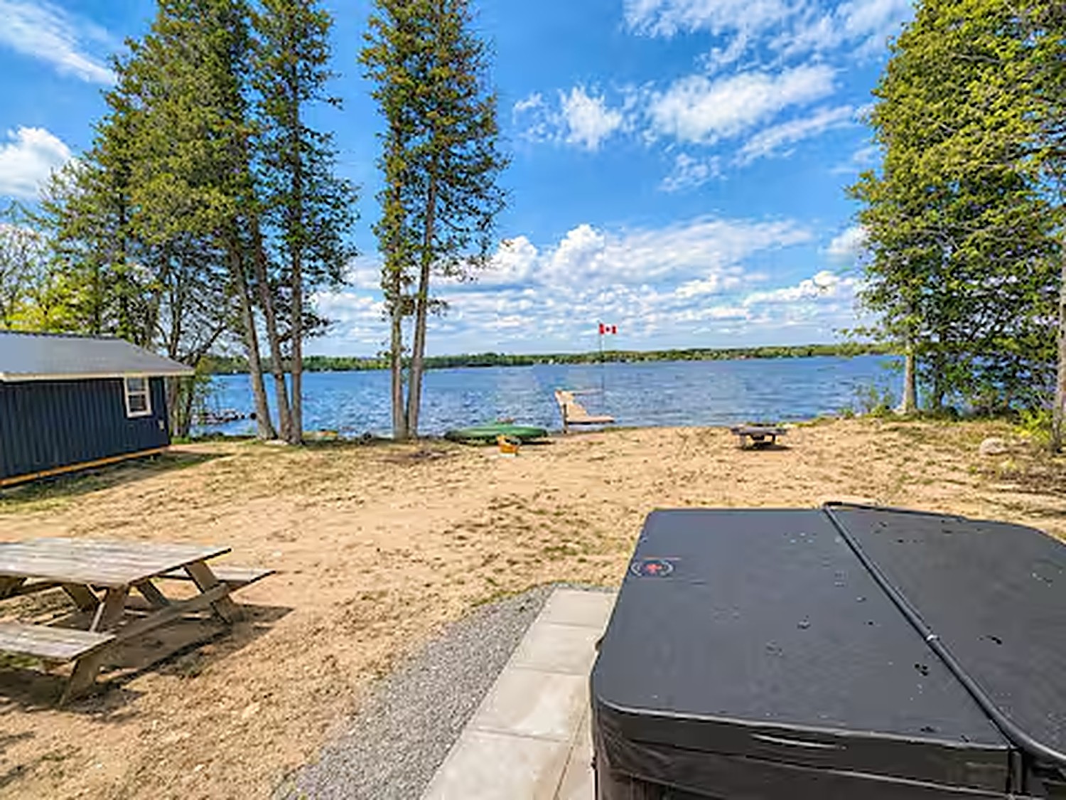 Beach and dock